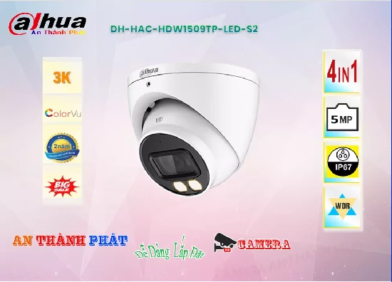 Lắp đặt camera tân phú DH-HAC-HDW1509TP-LED-2S sắc nét Dahua