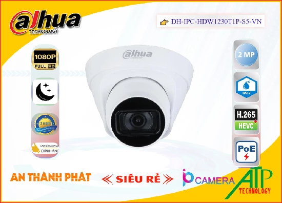 Lắp đặt camera tân phú DH-IPC-HDW1230T1P-S5-VN Camera  Dahua Thiết kế Đẹp