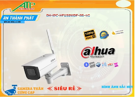 Lắp đặt camera tân phú Camera DH-IPC-HFW3241DF-AS-4G Thiết kế Đẹp