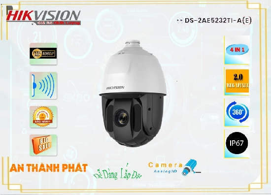 Lắp đặt camera tân phú DS-2AE5232TI-A(E) Camera  Hikvision
