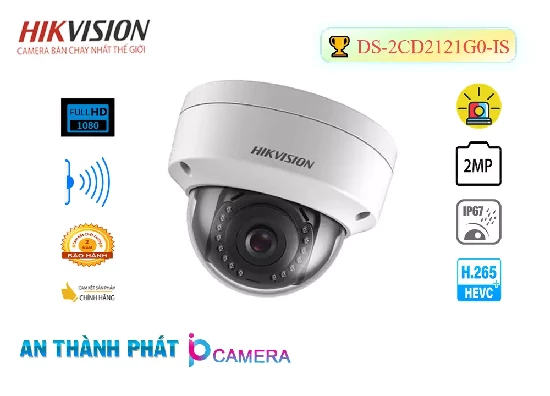 Lắp đặt camera tân phú Camera An Ninh  Hikvision DS-2CD2121G0-IS Thiết kế Đẹp