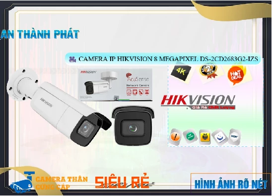 Lắp đặt camera tân phú Camera  Hikvision DS-2CD2683G2-IZS Thiết kế Đẹp