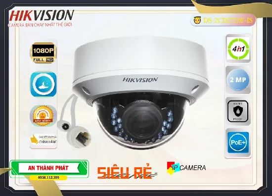 Lắp đặt camera tân phú DS-2CD2720F-IS  Hikvision Sắc Nét ❇ 
