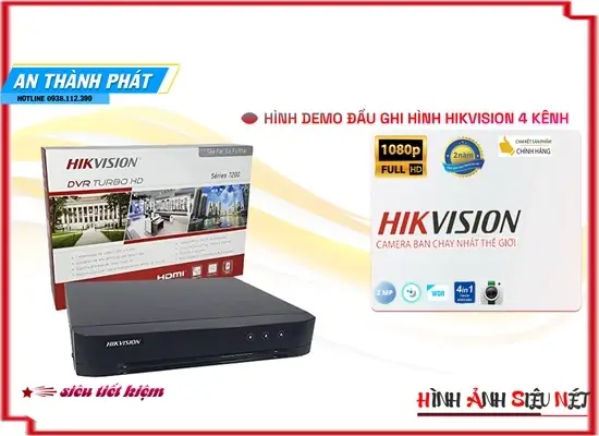 Lắp đặt camera tân phú ❇  Đầu Thu KTS Hikvision DS-7204HGHI-K1 Giá tốt