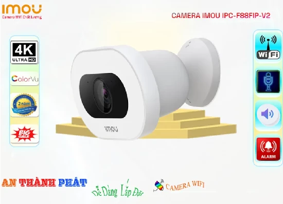 Lắp đặt camera tân phú IPC-F88FIP-V2 Camera Hình Ảnh Đẹp  Wifi Imou