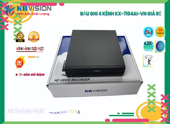 Lắp đặt camera tân phú KX-7104Ai-VN KBvision Thiết kế Đẹp