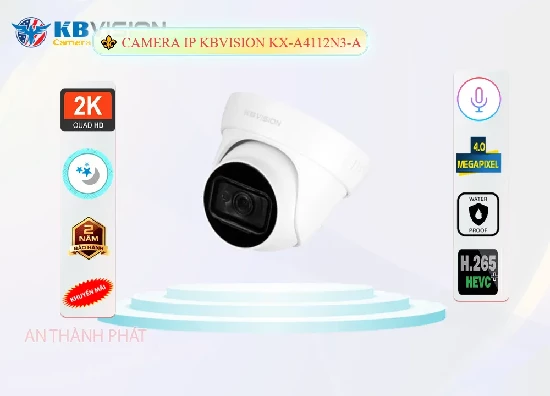 Lắp đặt camera tân phú KX-A4112N3-A sắc nét KBvision ➠ 