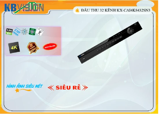 Lắp đặt camera tân phú KX-CAi4K8432SN3 Đầu Ghi  KBvision