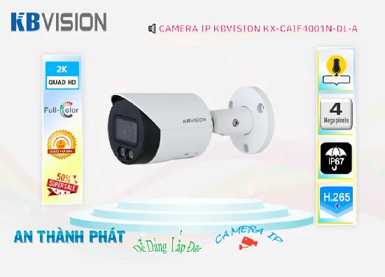Lắp đặt camera tân phú Camera  KBvision KX-CAiF4001N-DL-A