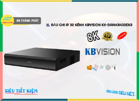 Lắp đặt camera tân phú ❂  Đầu Ghi Camera  KBvision KX-DAi4K8432EN3 Giá rẻ