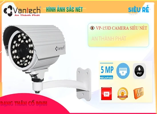 Lắp đặt camera tân phú VP-153D Camera VanTech Chi phí phù hợp ✲ 
