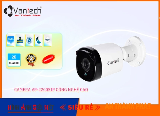 Lắp đặt camera tân phú VP-2200SIP IP VanTech Với giá cạnh tranh ❂ 