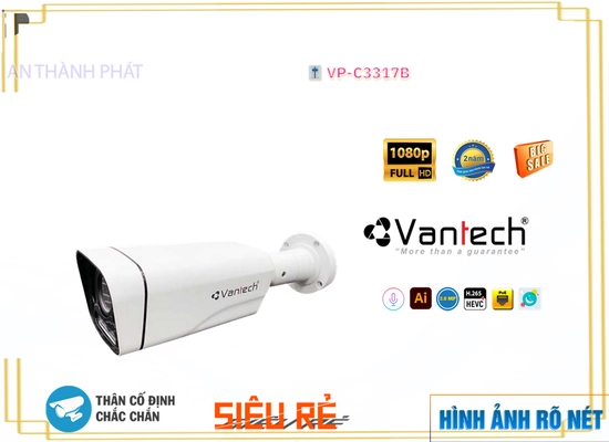 Lắp đặt camera tân phú VP-C3317B Camera Công Nghệ POE VanTech
