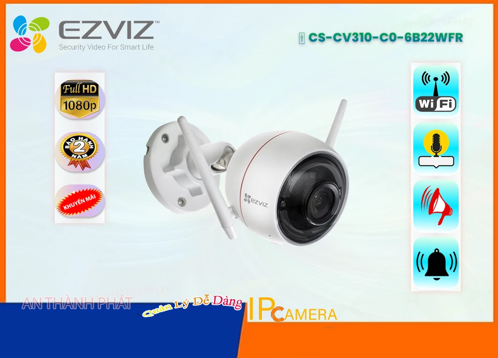 Camera Wifi Ezviz CS-CV310-C0-6B22WFR,thông số CS-CV310-C0-6B22WFR,CS-CV310-C0-6B22WFR Giá rẻ,CS CV310 C0 6B22WFR,Chất