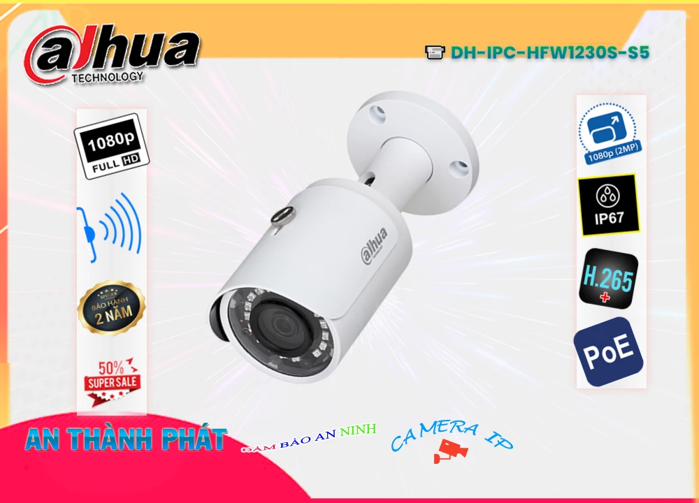 Camera Dahua DH-IPC-HFW1230S-S5,DH IPC HFW1230S S5,Giá Bán DH-IPC-HFW1230S-S5,DH-IPC-HFW1230S-S5 Giá Khuyến