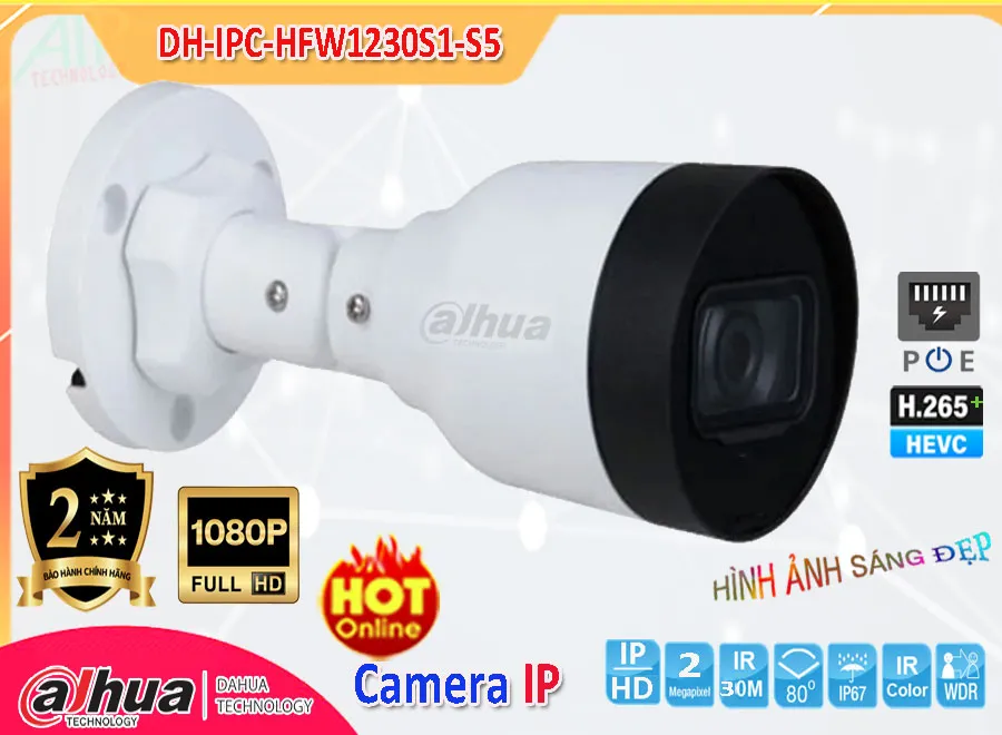 Camera IP Dahua DH-IPC-HFW1230S1-S5,Giá DH-IPC-HFW1230S1-S5,phân phối DH-IPC-HFW1230S1-S5,DH-IPC-HFW1230S1-S5Bán Giá