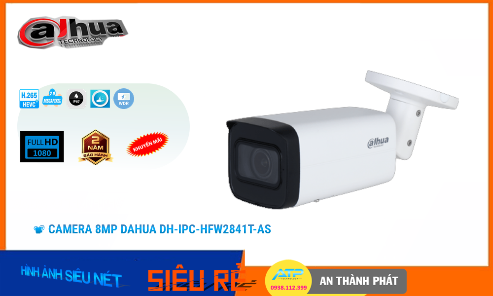 DH-IPC-HFW2841T-AS Camera đang khuyến mãi Dahua,DH-IPC-HFW2841T-AS Giá rẻ,DH IPC HFW2841T AS,Chất Lượng Camera