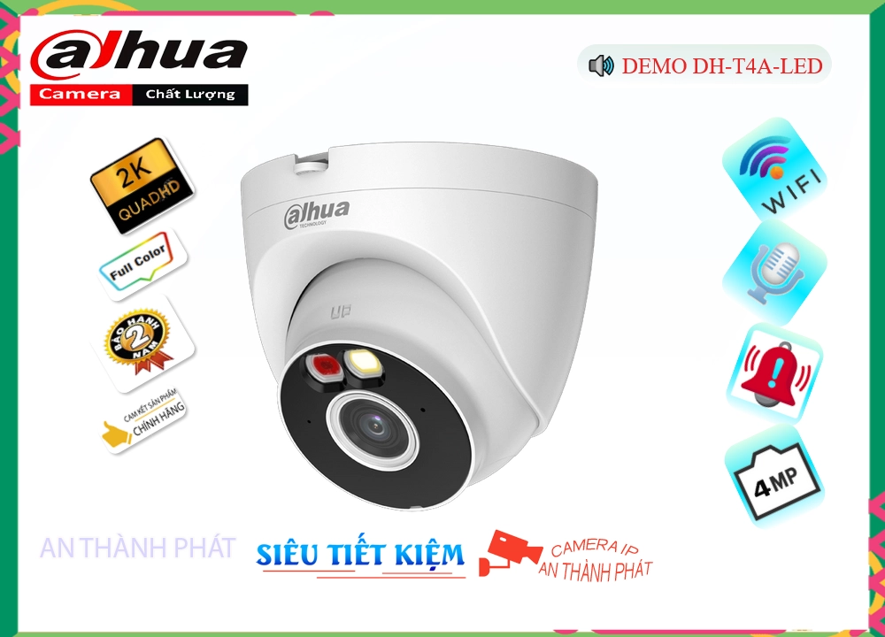 DH T4A LED,DH-T4A-LED Camera Dahua Sắc Nét,DH-T4A-LED Giá rẻ, IP Không Dây DH-T4A-LED Công Nghệ Mới,DH-T4A-LED Chất