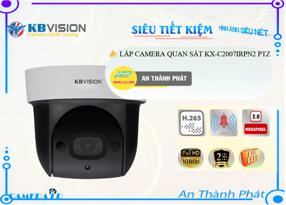 Camera KBvision KX-C2007IRPN2,KX-C2007IRPN2 Giá Khuyến Mãi,KX-C2007IRPN2 Giá rẻ,KX-C2007IRPN2 Công Nghệ Mới,Địa Chỉ Bán