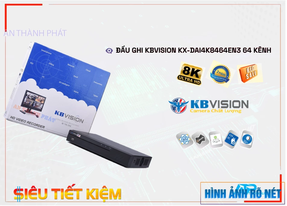 Đầu Ghi KBvision KX-DAi4K8464EN3,Giá KX-DAi4K8464EN3,phân phối KX-DAi4K8464EN3,KX-DAi4K8464EN3Bán Giá