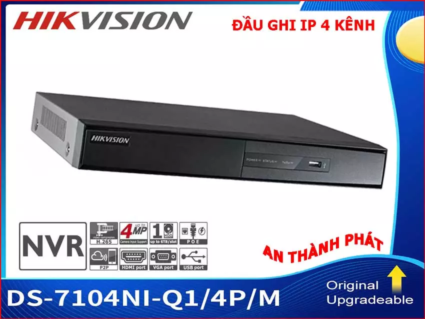Đầu ghi hinh 4 kênh IP DS 7104NI Q1/M