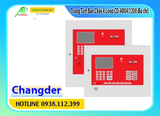 Lắp đặt camera Trung Tâm Báo Cháy 4 Loop CD-AR04(1200 địa chỉ)