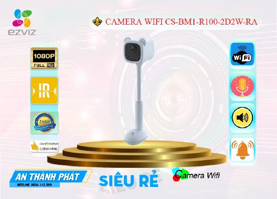 Lắp đặt camera tân phú CS-BM1-R100-2D2WF-Ra Camera  Wifi Ezviz Chất Lượng ☑