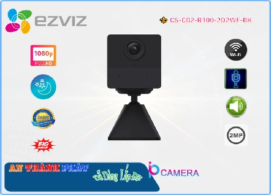 Lắp đặt camera tân phú CS-CB2-R100-2D2WF-BK Camera  Wifi Ezviz Mẫu Đẹp