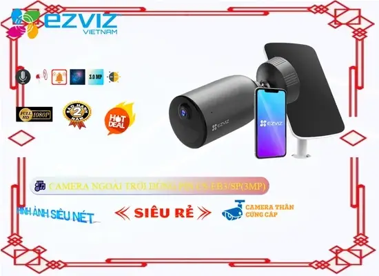 Lắp đặt camera tân phú Camera CS-EB3/SP(3MP) Wifi Ezviz