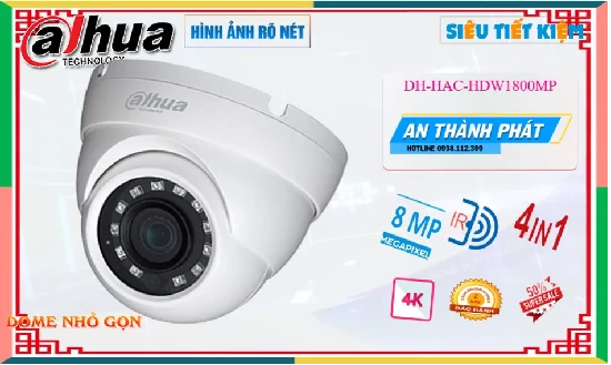 Lắp đặt camera tân phú Camera DH-HAC-HDW1800MP Dahua Giá rẻ
