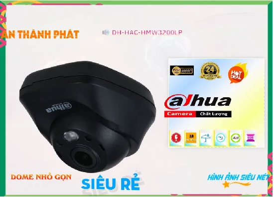 Lắp đặt camera tân phú DH-HAC-HMW3200LP  Dahua Sắc Nét