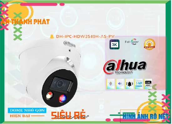 Lắp đặt camera tân phú Camera An Ninh  Dahua DH-IPC-HDW3549H-AS-PV Giá rẻ