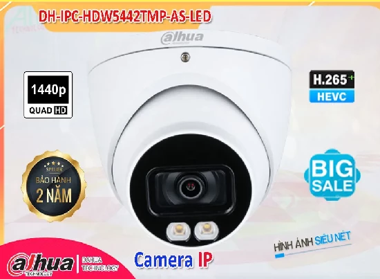 Lắp đặt camera tân phú DH-IPC-HDW5442TMP-AS-LED Camera An Ninh Thiết kế Đẹp