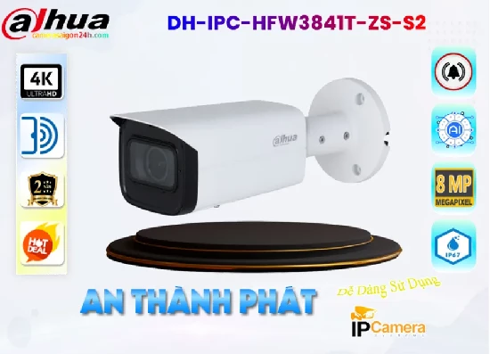 Lắp đặt camera tân phú Camera IP Dahua Thân DH-IPC-HFW3841T-ZS-S2