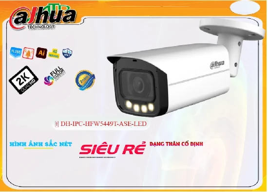 Lắp đặt camera tân phú Camera Dahua DH-IPC-HFW5449T-ASE-LED