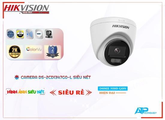 Lắp đặt camera tân phú Camera IP Hikvision DS-2CD1347G0-L Mẫu Đẹp ✲ 