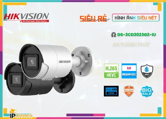 Lắp đặt camera tân phú Camera Hikvision DS-2CD2023G2-IU