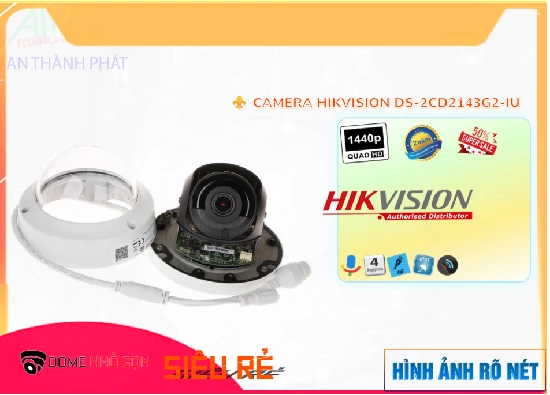 Lắp đặt camera tân phú Camera Hikvision DS-2CD2143G2-IU
