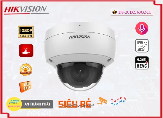Lắp đặt camera tân phú Camera Hikvision DS-2CD2163G2-IU