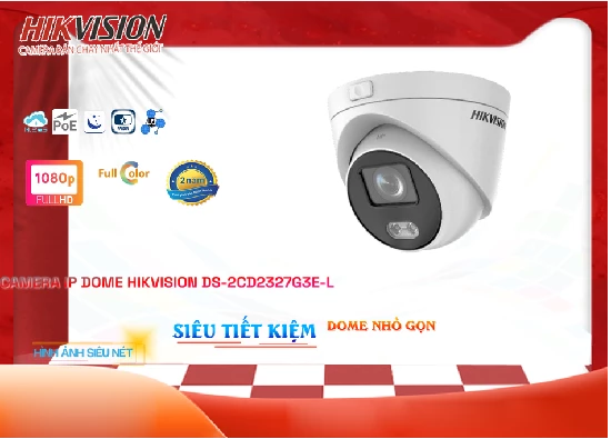 Lắp đặt camera tân phú Camera IP Full Color Hikvision DS-2CD2327G3E-L