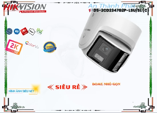 Lắp đặt camera tân phú DS-2CD2347G2P-LSU/SL(C) Camera  Hikvision Sắt Nét