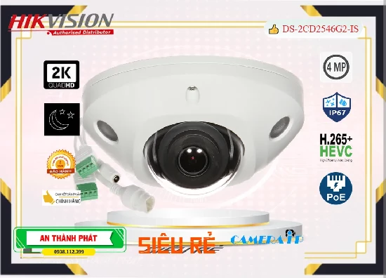 Lắp đặt camera tân phú Camera Hikvision DS-2CD2546G2-IS