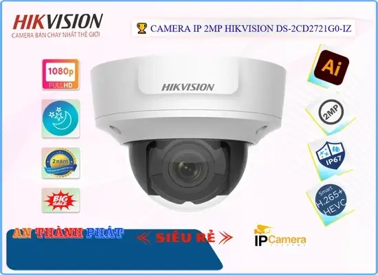 Lắp đặt camera tân phú DS-2CD2721G0-IZ Camera Công Nghệ IP Chất Lượng Hikvision