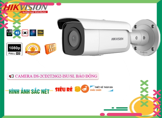 Lắp đặt camera tân phú Camera Hikvision DS-2CD2T26G2-ISU/SL Tiết Kiệm