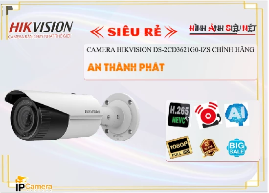 Lắp đặt camera tân phú Camera An Ninh  Hikvision DS-2CD3621G0-IZS Chất Lượng ☑