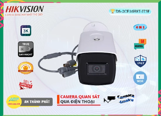 Lắp đặt camera tân phú DS-2CE16H8T-IT5F Tiết Kiệm  Hikvision