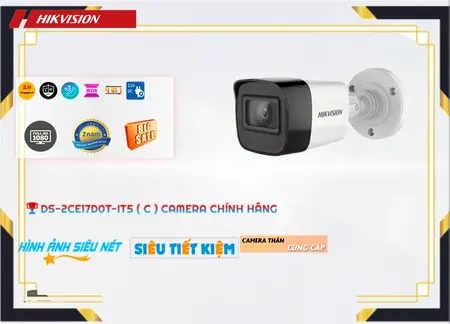 Lắp đặt camera tân phú DS-2CE17D0T-IT5 (C) Camera Báo Động Hikvision