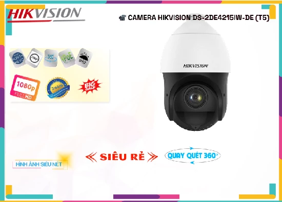Lắp đặt camera tân phú Camera DS-2DE4215IW-DE(T5)  Hikvision Chất Lượng ✪ 
