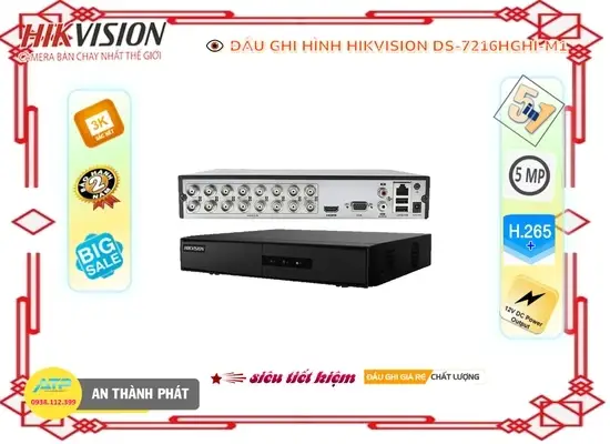 Lắp đặt camera tân phú Đầu Thu KTS Hikvision DS-7216HGHI-M1 Giá tốt