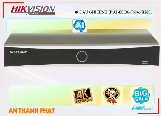 Lắp đặt camera tân phú Đầu Thu  Hikvision DS-7604NXI-K1